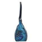 Anuschka Shoulder Bag Denim Paisley Floral