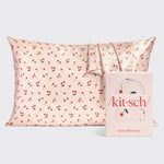 Kit Sch Satin Pillowcase in Cherry Print