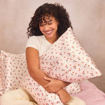Kit Sch Satin Pillowcase in Cherry Print