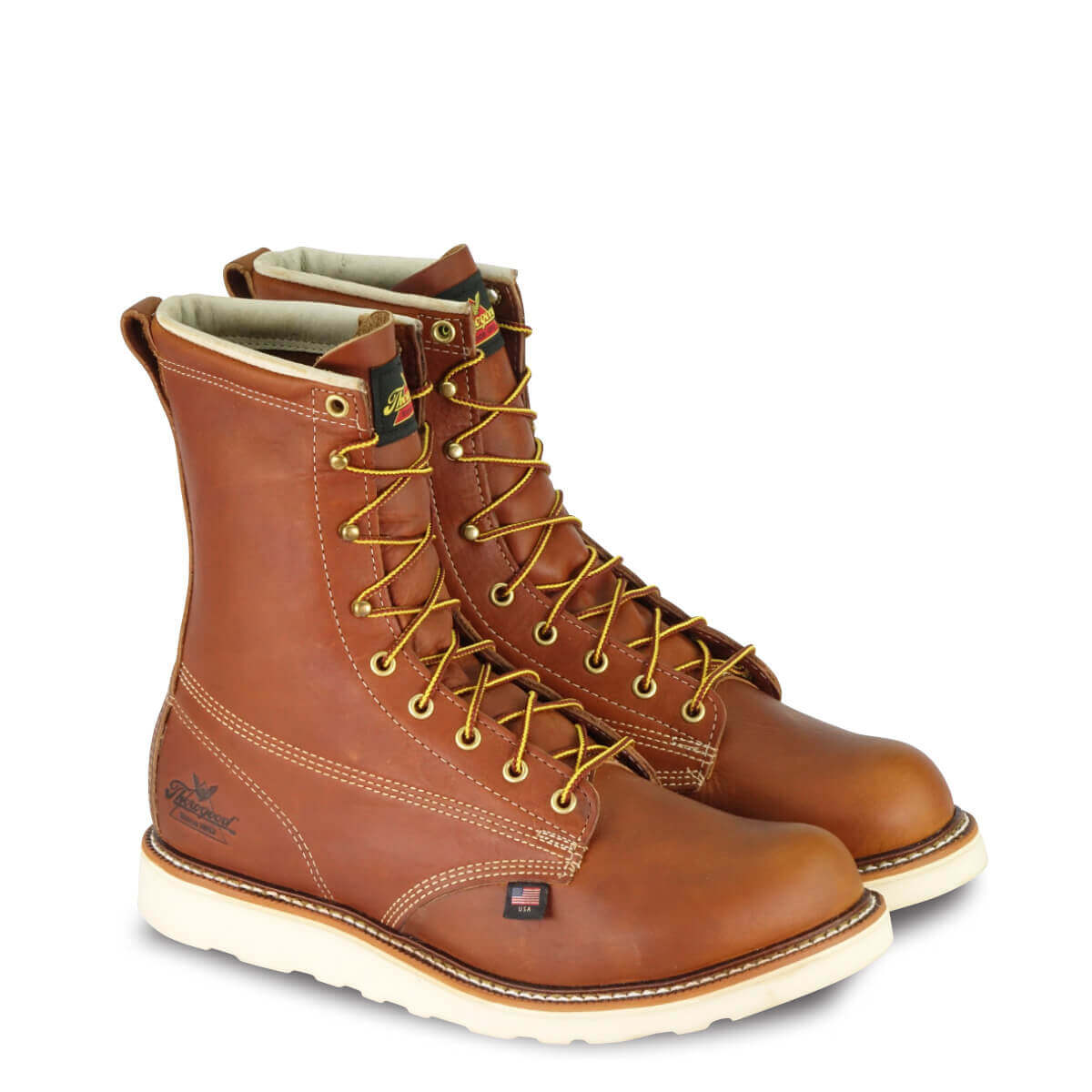 AMERICAN HERITAGE – 8″ TOBACCO PLAIN TOE MAXWEAR WEDGE™