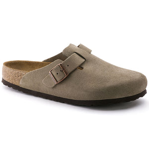 Birkenstock Boston Soft Footbed Taupe Suede Leather item no. 0560771