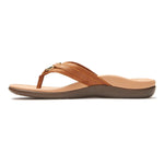 TIDE ALOE TOE POST SANDAL MOCHA LEATHER MEDIUM/WIDE