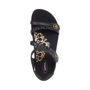 Aetrex Jillian Braided Quarter Strap