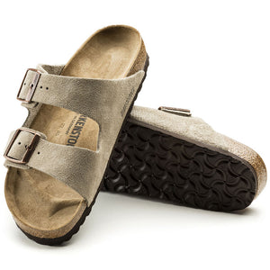 Arizona soft footbed suede leather taupe cheap
