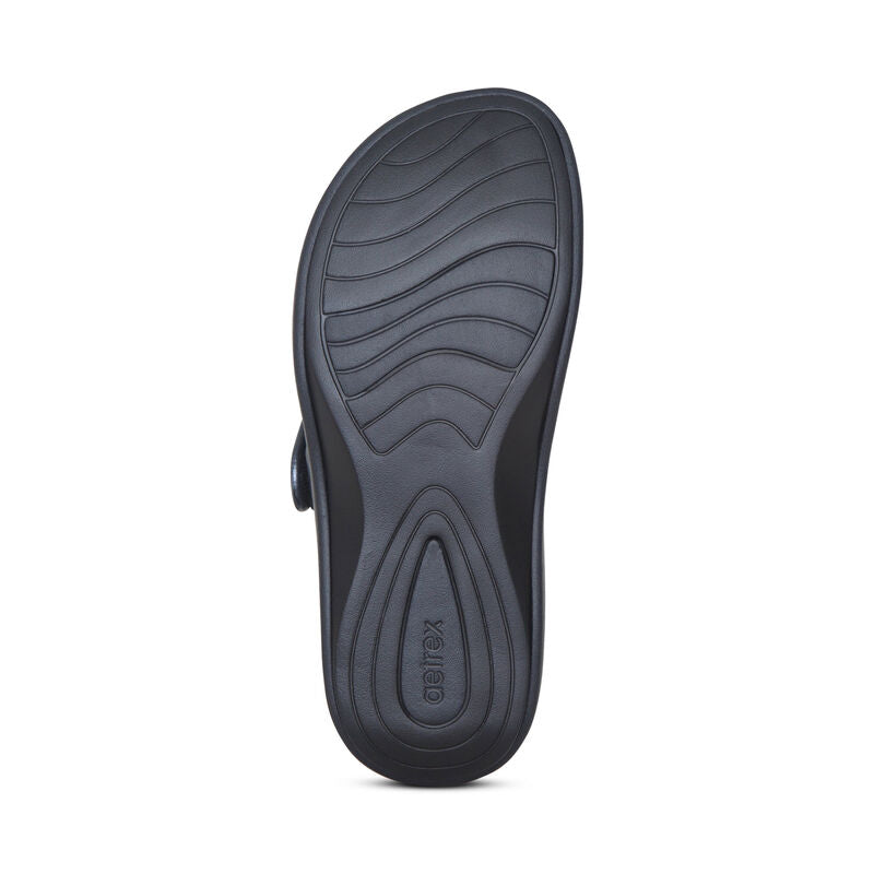 Aetrex Janey Sport Pewter Water Friendly Slide