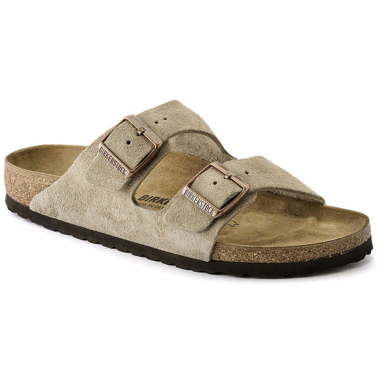 Birkenstock Arizona Soft Footbed Suede Leather Taupe