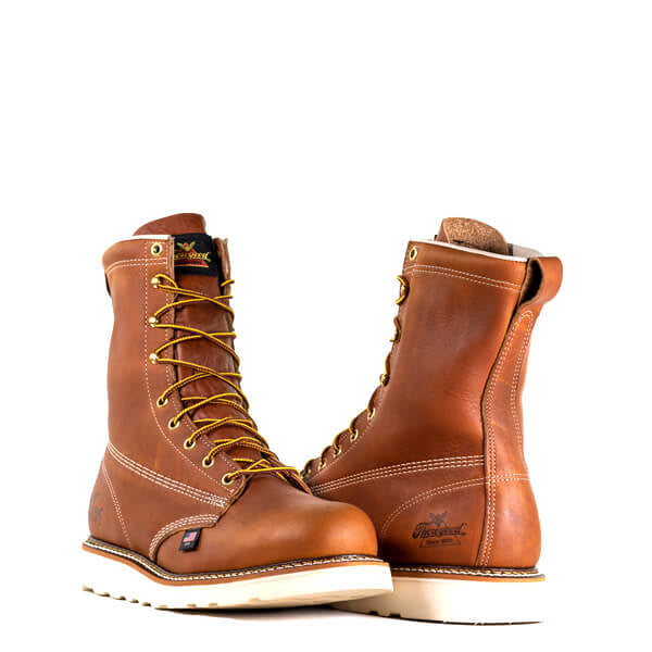 AMERICAN HERITAGE – 8″ TOBACCO PLAIN TOE MAXWEAR WEDGE™