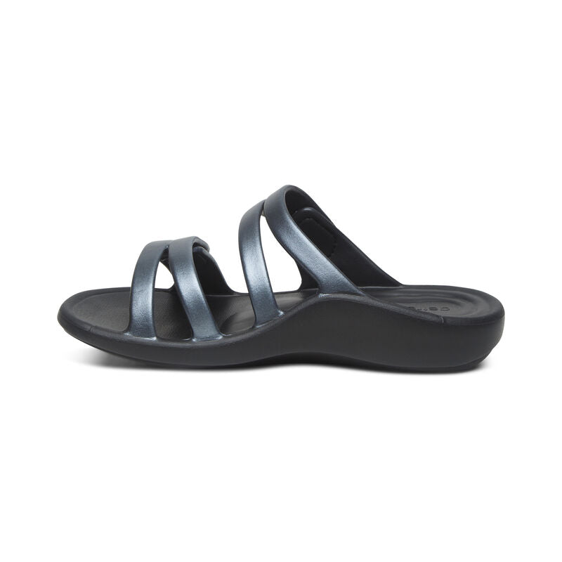 Aetrex Janey Sport Pewter Water Friendly Slide