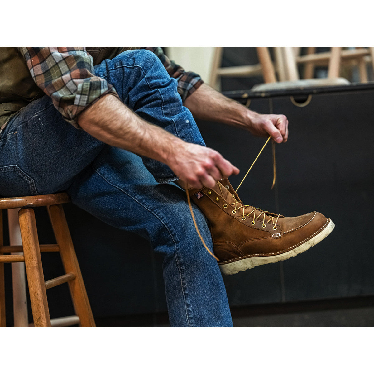 Danner Bull Run Moc Toe 8” Tobacco 15541