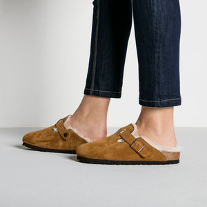 Birkenstock Boston Shearling Mink/Natural