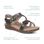 Aetrex Jillian Braided Quarter Strap