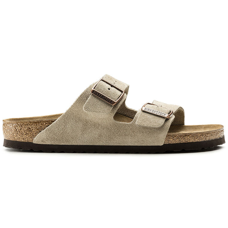 Birkenstock Arizona Soft Footbed Suede Leather Taupe