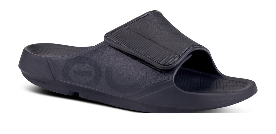 Oofos Ooahh Sport Flex Slide Black-Matte