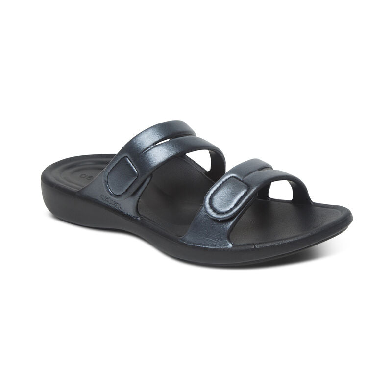 Aetrex Janey Sport Pewter Water Friendly Slide