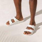 Birkenstock Arizona Eva Metallic White