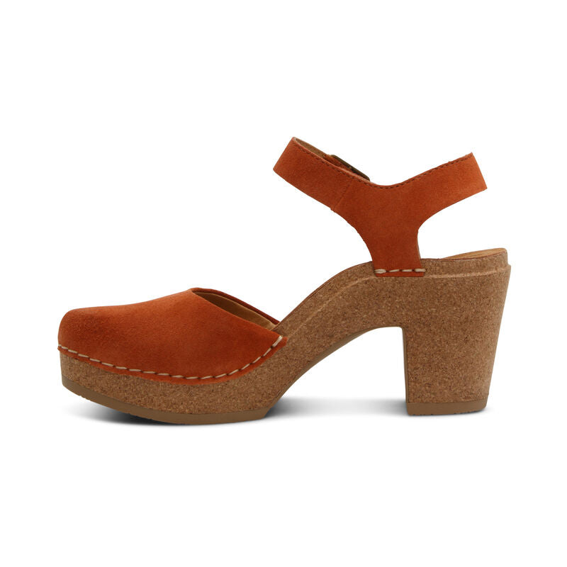 Michael Kors Brown Leather Heels Mules Clogs Closed-Toe Shoes Women's Sz 10  M | eBay