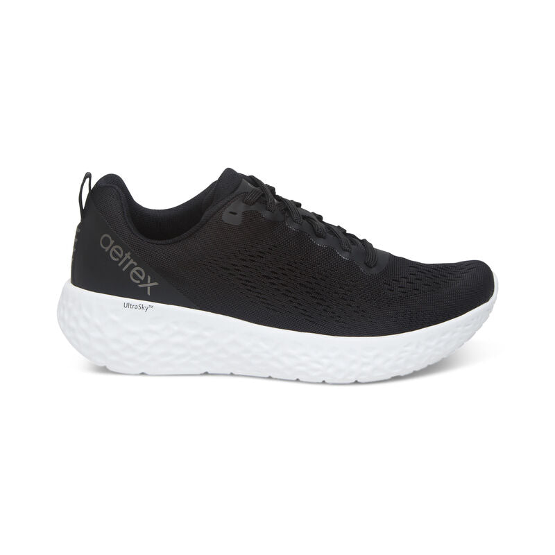 Aetrex Danika Arch Support Sneaker Black