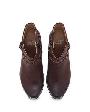 Dansko Cagney Brown Burnished Suede