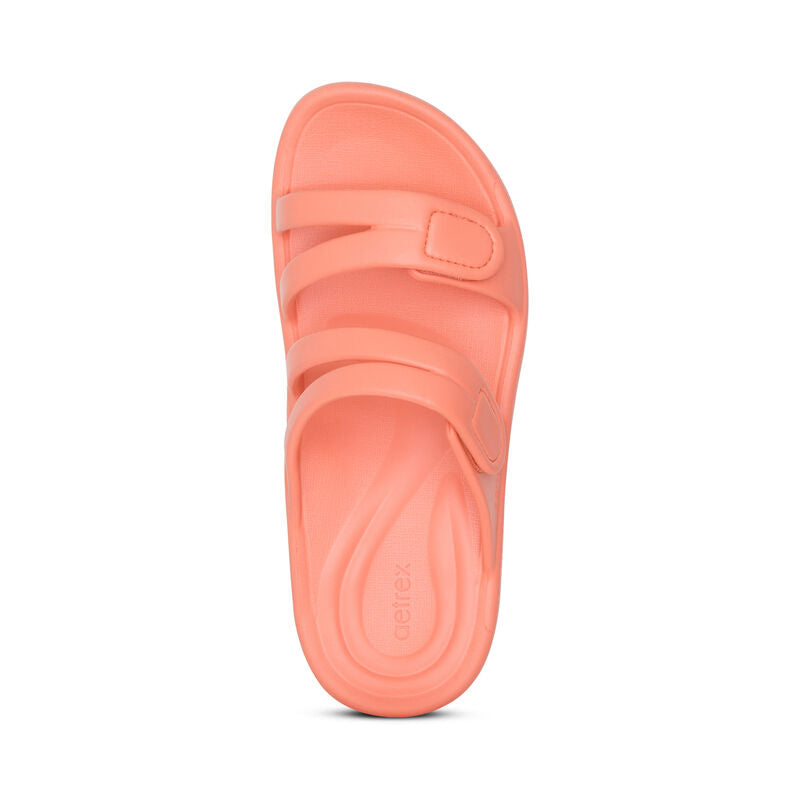 Aetrex Janey Sport Coral Water Friendly Slide