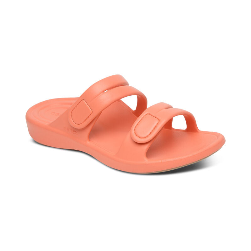Aetrex Janey Sport Coral Water Friendly Slide