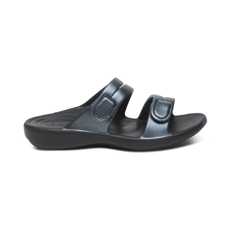 Aetrex Janey Sport Pewter Water Friendly Slide