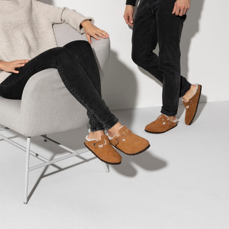 Birkenstock Boston Shearling Mink/Natural