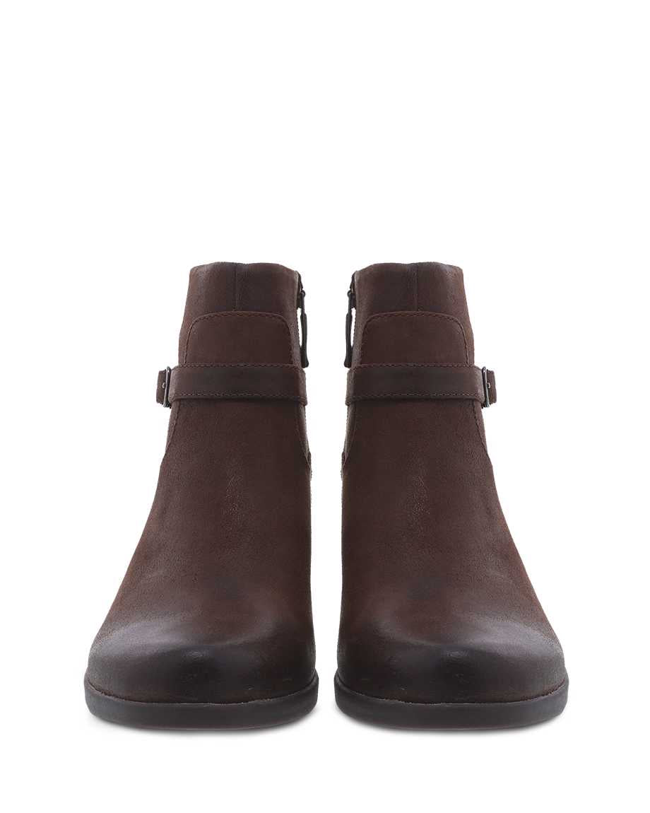 Dansko Cagney Brown Burnished Suede