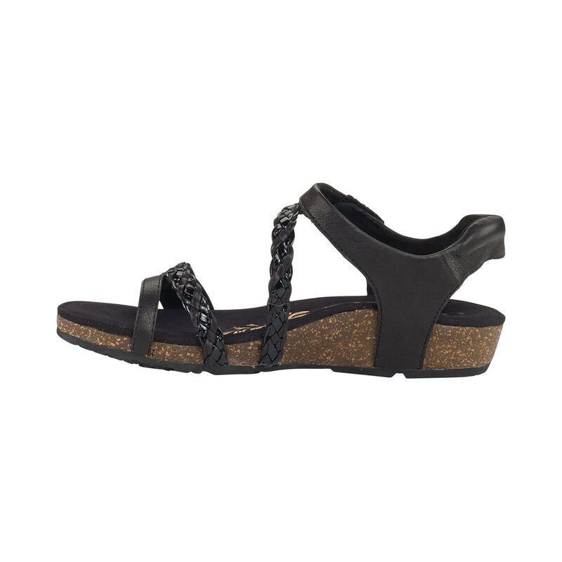 Aetrex Jillian Braided Quarter Strap