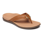 TIDE ALOE TOE POST SANDAL MOCHA LEATHER MEDIUM/WIDE