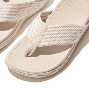 Fitflop SURFA  Webbing Toe-Post Sandals Stone beige