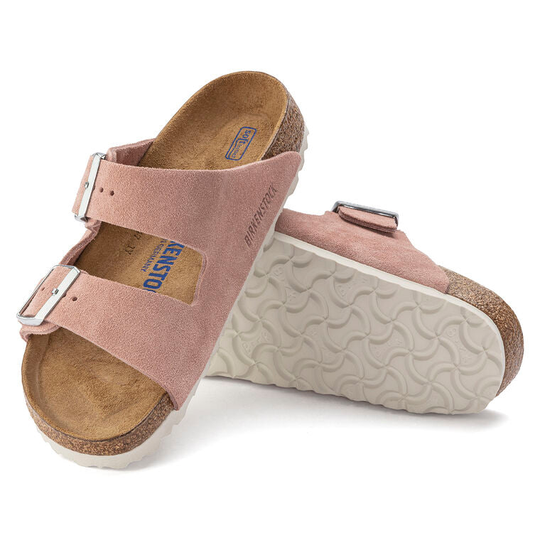 Birkenstock Arizona Soft Footbed Suede Leather Pink Clay –  Hollistercomfortshoes