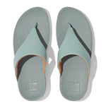 LULU  Leather Toe-Post Sandals Cool Blue