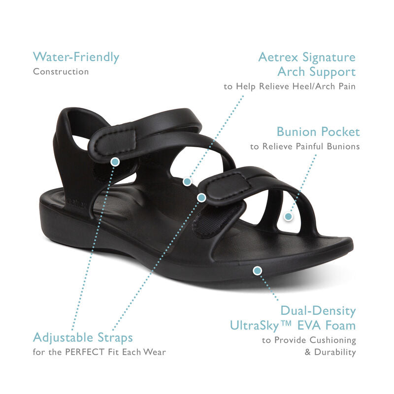 Aetrex Jillian Sport Black