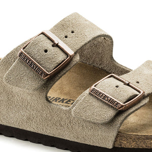 Birkenstock Arizona Soft Footbed Suede Leather Taupe